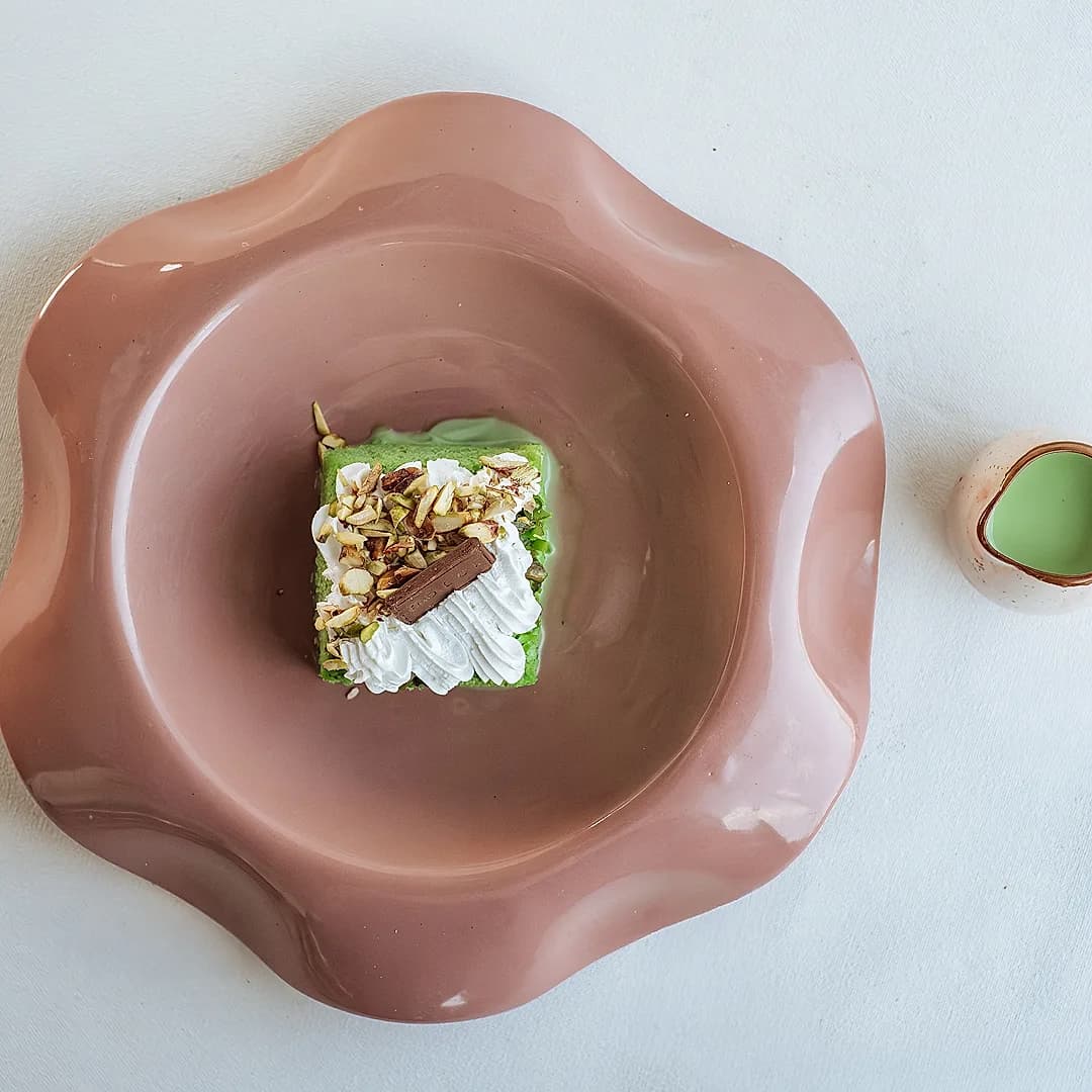 Seasonal dishes arranged for sharing