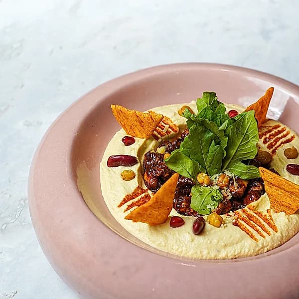 Smokin Glazed Chicken Hummus